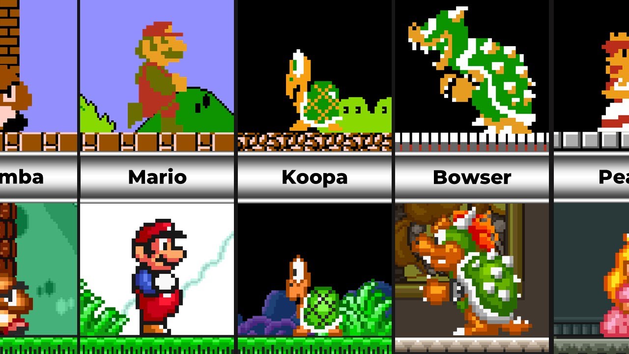 Super Mario Bros - Sprite Comparison