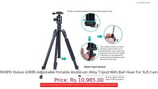 Buy TRIOPO Oubao A308S Adjustable Portable Aluminum Alloy Tripod With Ball Head For SLR Camera B
