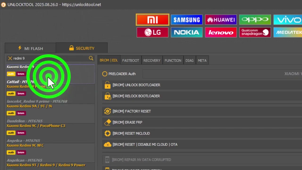 redmi 9 FRP by unlock tool
