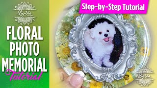 How to Make a Beautiful Memory Photo Frame with Dried Flowers and Epoxy Resin | Resin Tutorial