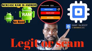 HOW TO INCREASE RAM ON ANDROID  WITH SWAP NO ROOT APP//SWAP NO ROOT APP//SWAP NO ROOT APP TEST screenshot 1