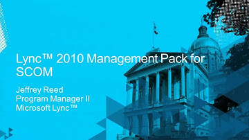 Tech·Ed North America 2011 Monitoring Microsoft Lync 2010 Deployments