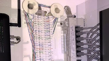 data closet wiring example - phone computer video