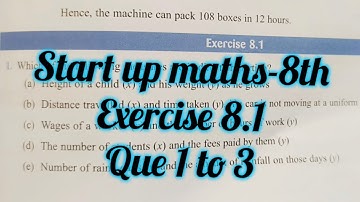 start up mathematics class 8 exercise 8.1 | direct and indirect proportion | viva Education ex 8.1