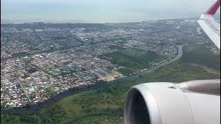 AK6186 | 9M-AGC | KCH-MYY | Landing at Miri Airport runway 20 (RNP Y approach)