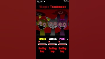 HP Bar Simon Wenda Pinki in Treatment Mods | Condition Status #sprunki  #incredibox