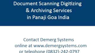 Financial Document Scanning Digitizing & Archiving Services in Panaji Goa India