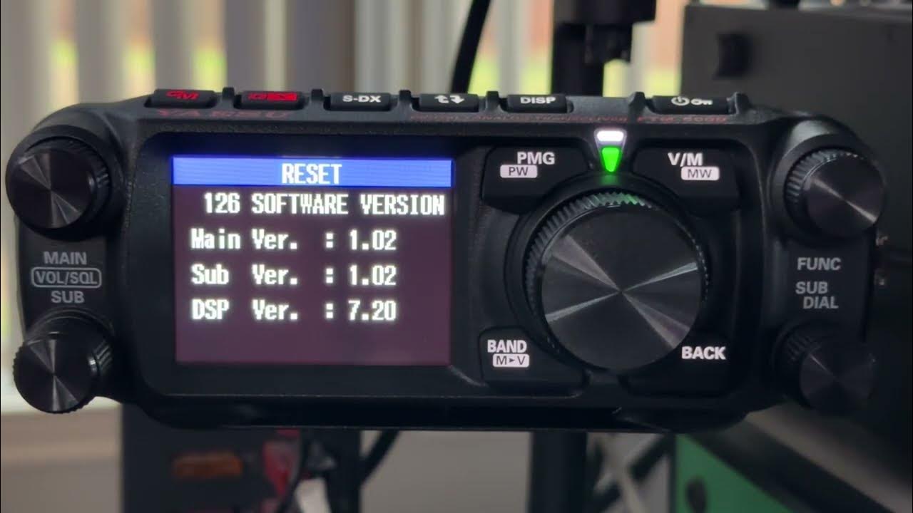 Checking Firmware Version FTM500D YouTube