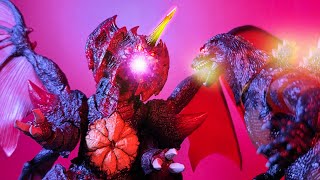 Burning Godzilla vs Destoroyah | Short Stop Motion Battle