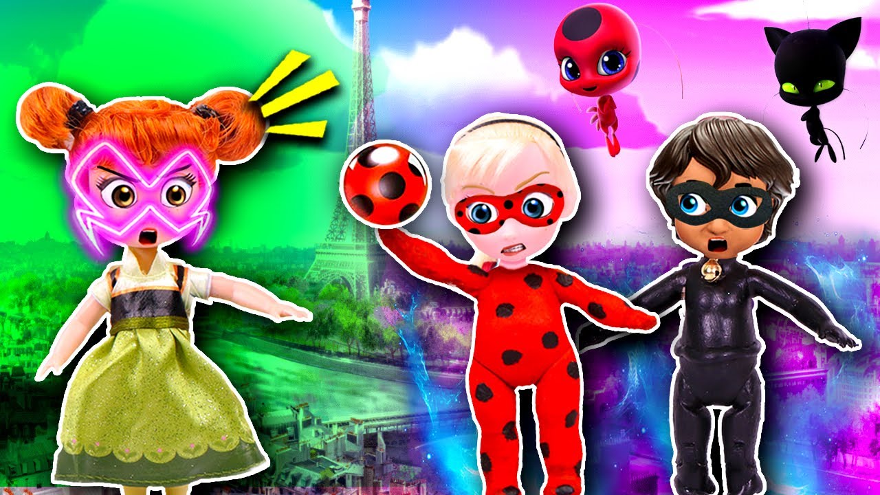 ELSA de FROZEN se CONVIERTE en LADYBUG 🐞 ANNA es AKUMATIZADA! 😱 - Transformaciones Fantásticas