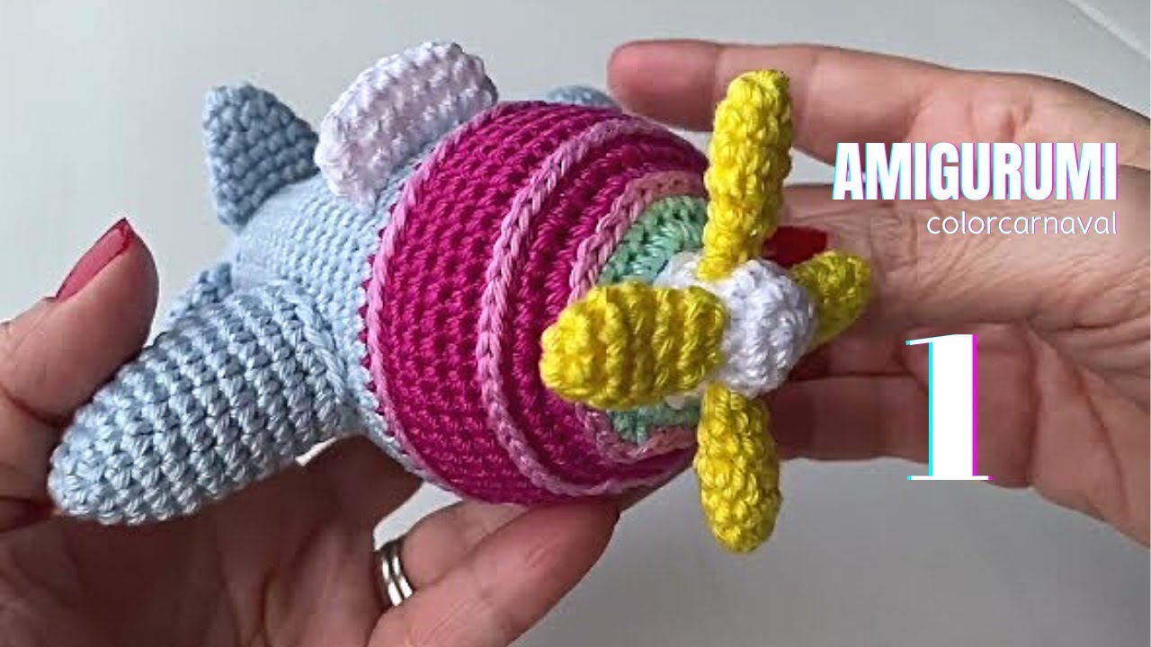самолет крючком амигуруми | Часть 1