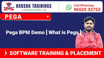 #Pega Training | Pega BPM Demo [ What is Pega ] For Pega training Call/whatsapp  +919652532753