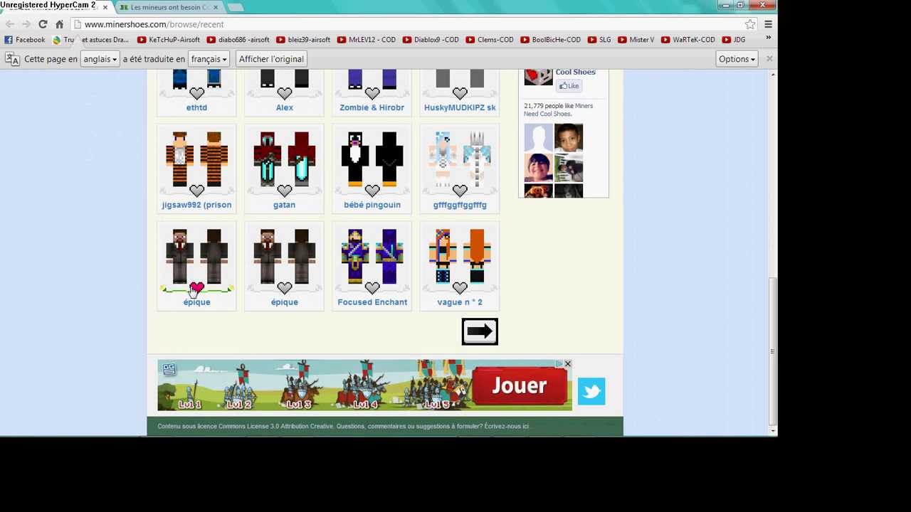 [TUTO] comment changer son skin de base sur minecraft YouTube