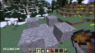 How to build a 4 man cobblestone generator with one bucket of lava and water!