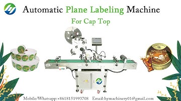 Cap Top Automatic Plane Labeling Machine Sticker Label Applicator