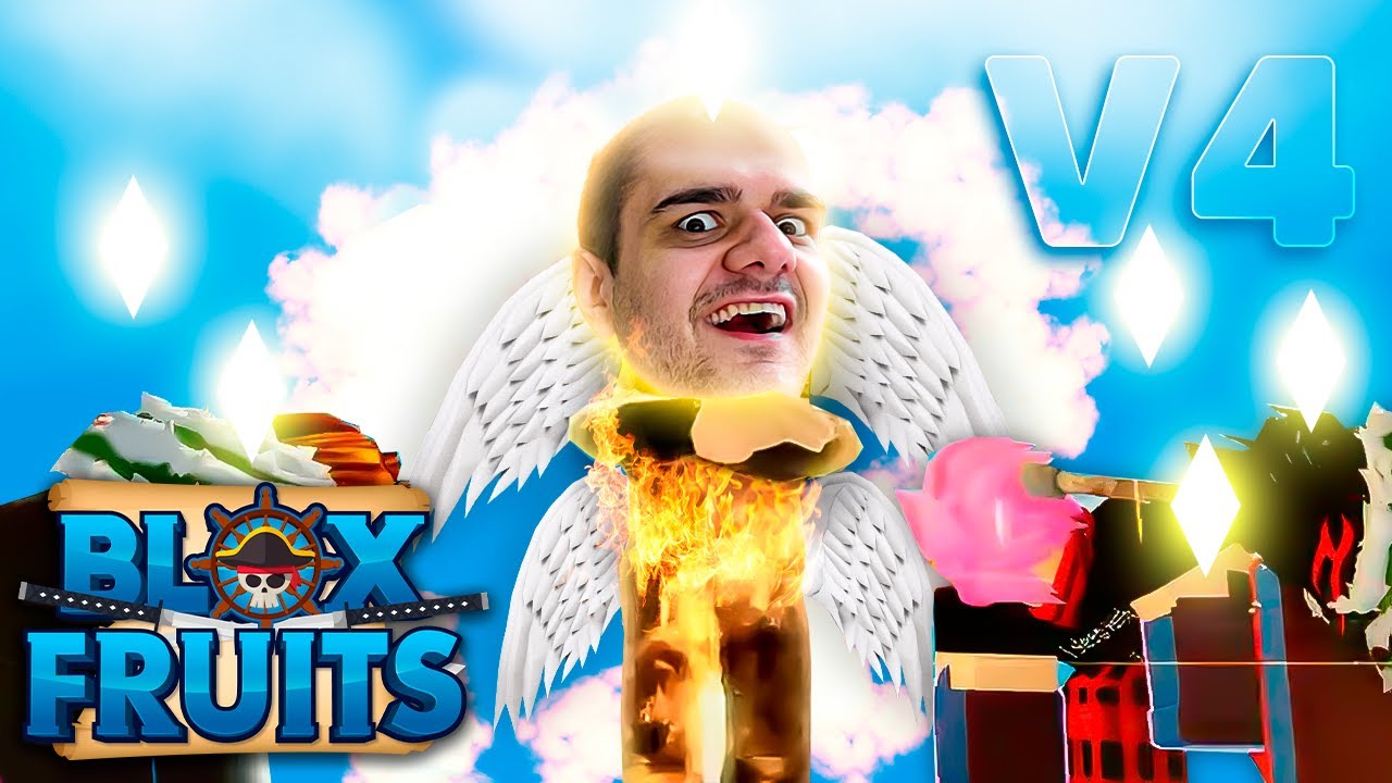 BLOX FRUITS: O DESPERTAR DA RAÇA V4! SOUZONES CHEGA AOS CÉUS! (One