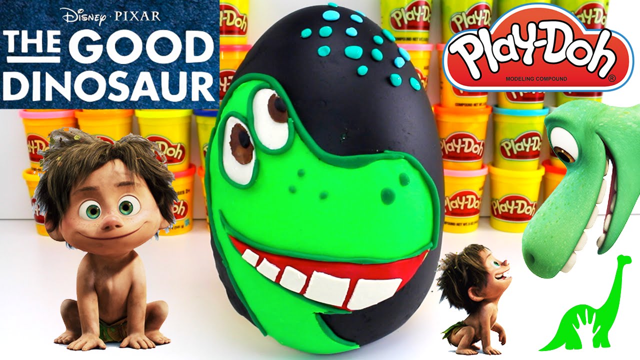 The Good Dinosaur Arlo Giant Surprise Play-Doh Egg - YouTube