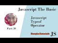 Javascript typeof operator | javascript bangla tutorials