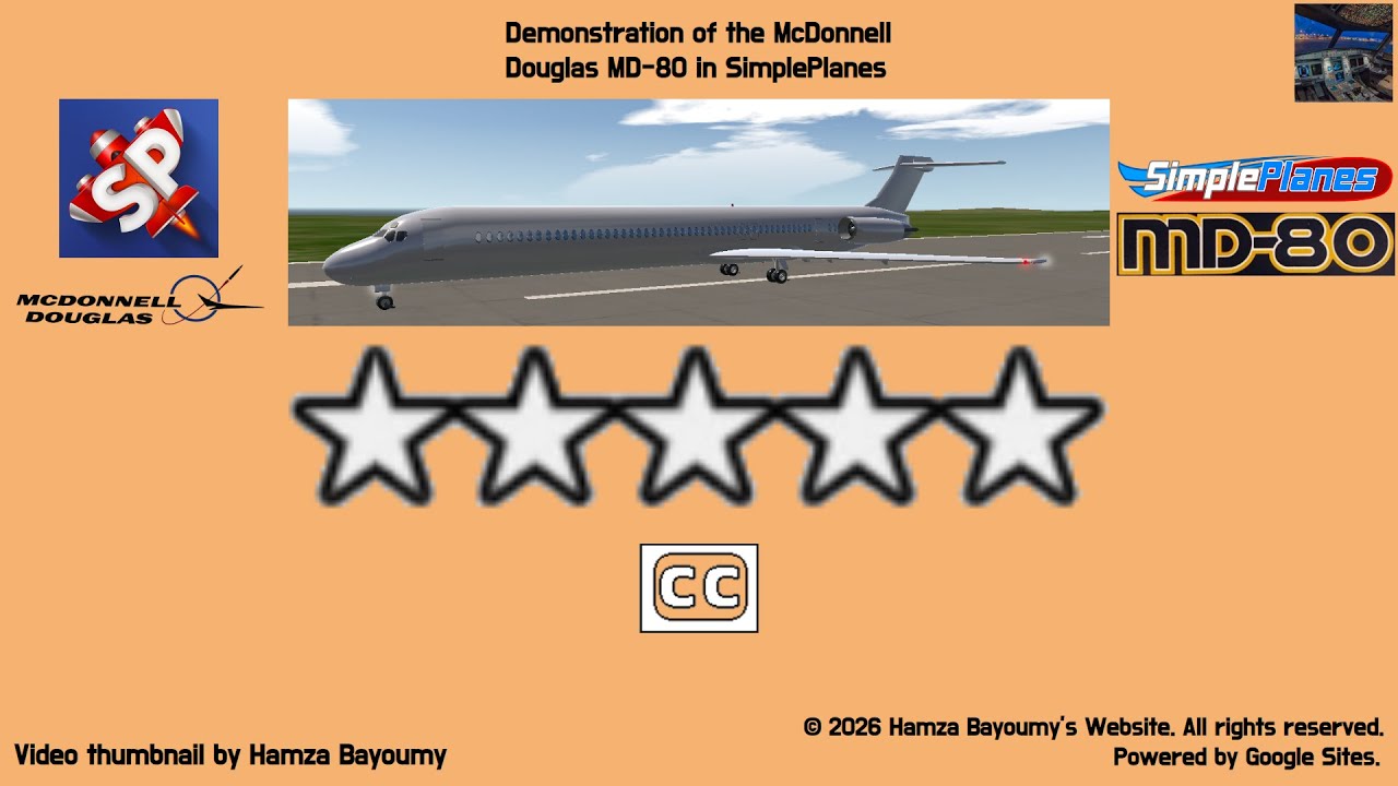 Demonstration of the McDonnell Douglas MD-80 in SimplePlanes