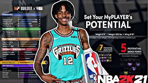 BEST JA MORANT BUILD IN NEXT GEN NBA2K21!!!!!!