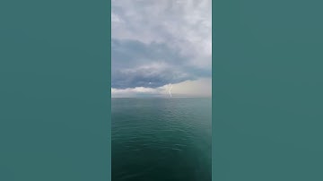 Thumbnail of Thunder On Ocean 🌊⚡ #short #shorts #thunder #lightning #ocean #hot #omg #power #powerful #amazing