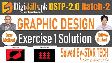 DSTP-2.0 Batch 2 Graphic Design Exercise 1 | Digiskills Graphic EX no1 Solution | Exercise 1 Graphic