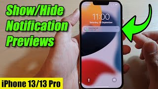 iPhone 13/13 Pro: How to Show/Hide Notification Previews Resimi