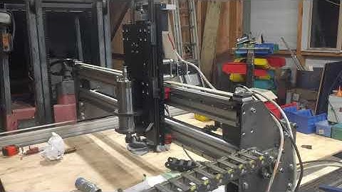 Adding the Z axis movement to my homebrew CNC router.