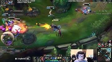 TSM Doublelift Making Plays on lucian