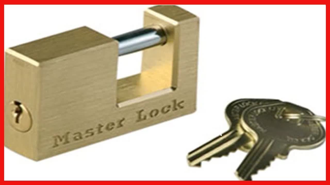Secure Your Trailer with the Master Lock Solid Brass Coupler Lock