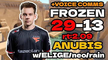 FROZEN (29-13) rt:2.09 w/ELIGE/rain/neo +VOICE COMMS (anubis) | NA FACEIT l Jun 16, 2025 #cs2 #pov