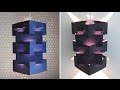 DIY lamp for pendant light - learn how to make a lampshade/lantern for hanging lights - EzyCraft
