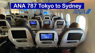 Flying ANA 787 ECONOMY Class to Sydney ✈️🇦🇺 全日空 東京羽田からシドニーへ