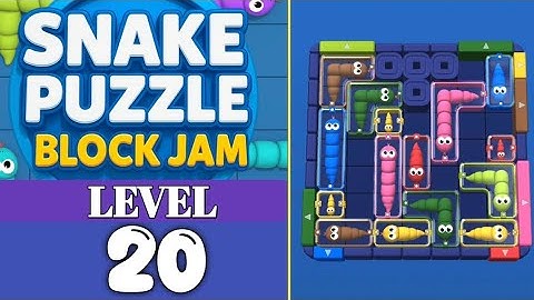 Snake Puzzle Block Jam Level 20 Walkthrough