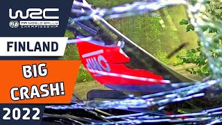 Solberg Rolls on Friday's Opening Stage | WRC Secto Rally Finland 2022