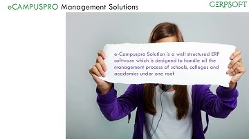 eCampusPRO Product Demo - School Management Software System