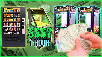 Vending Machine Business: How Much Did We Collect In One Hour?