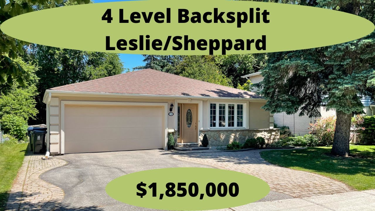 4 Levels Backsplit For $1.85 Million