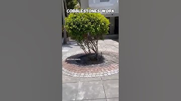 Cobblestones work🔥 #natural #construction #stone #home #pavingstone #interiordesign #pavingstones