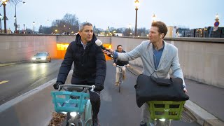 Cycling through Paris with the Deputy Mayor of Paris, Christophe Najdovski