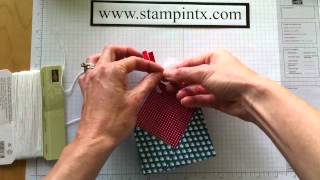 How to Make a Two Pocket Treat Holder Using Stampin Up! Sneak Peak Products
