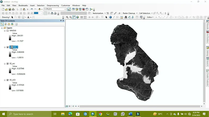 MNDWI (Modified Normalized  Difference Water Index)
