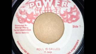 TENOR SAW - ROLL IS CALLED - REGGAE - DANCEHALL CLASSICS 7inch vinyl record