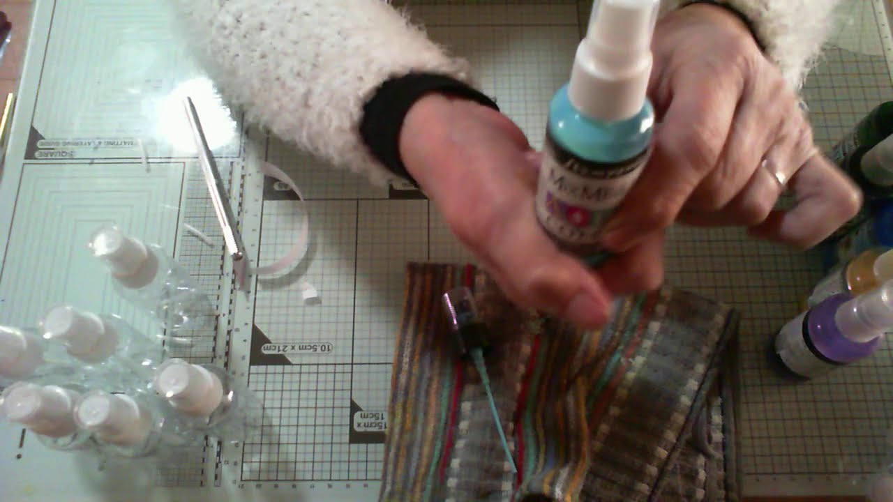 Aqua color Stamperia parlons - en ne jeter plus vos encres