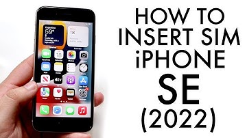 How To Insert Sim Card In iPhone SE (2022)!
