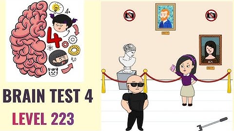 🧠 Brain Test 4 Level 223 | Judy wants to take a selfie in front of that painting | Walkthrough