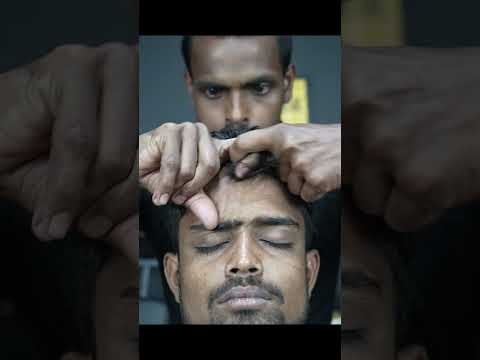 Massage With Horn ASMR Therapy Neck Cracking Head And Oil Shorts Asmr