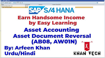 How to post SAP-AA: Asset Document Reversal (AB08) (Urdu/Hindi)