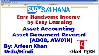 How to post SAP-AA: Asset Document Reversal (AB08) (Urdu/Hindi)