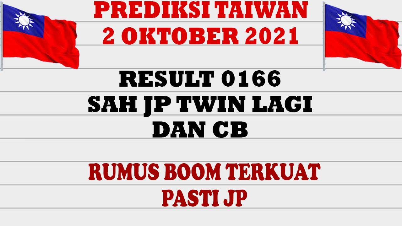 Prediksi Taiwan 2 Oktober 2021 Bocoran Togel Taiwan Hari Ini Rumus Jitu Taiwan Hari Ini Youtube